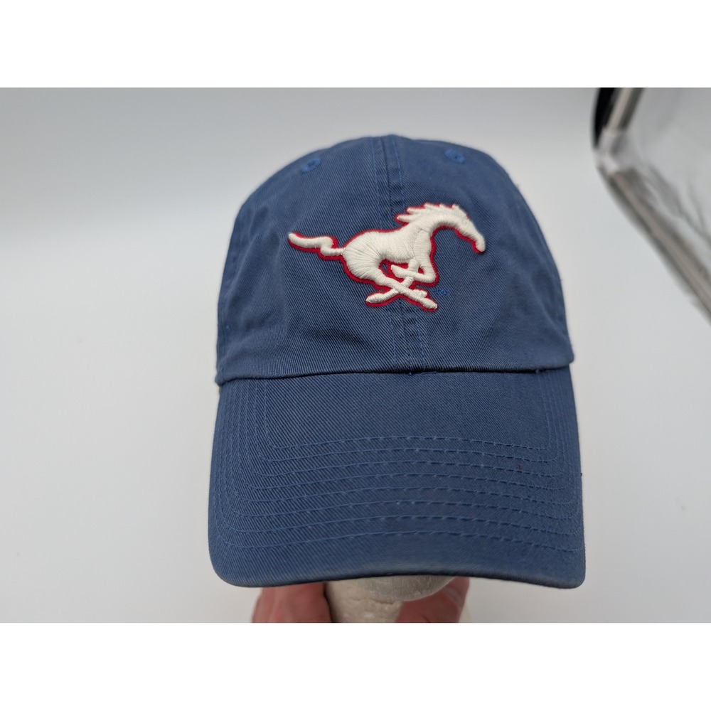 Top of the World SMU Mustangs Hat Navy Blue Easy Fit LG Baseball Cap NCAA
